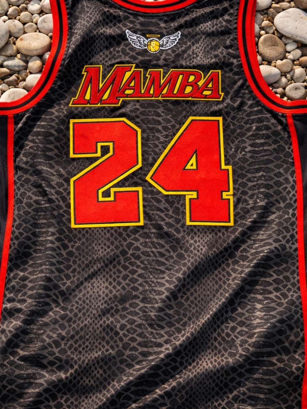 Mamba 24 Black Red Athletic Basketball Jersey Kobe Bryant XL 🔥 $125